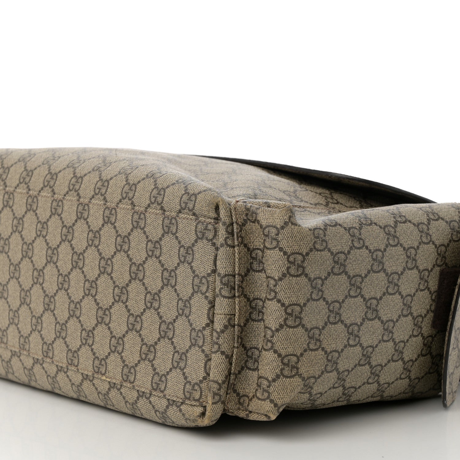 Gucci GG Plus Monogram Messenger Diaper Bag Dark Brown 10 of 14