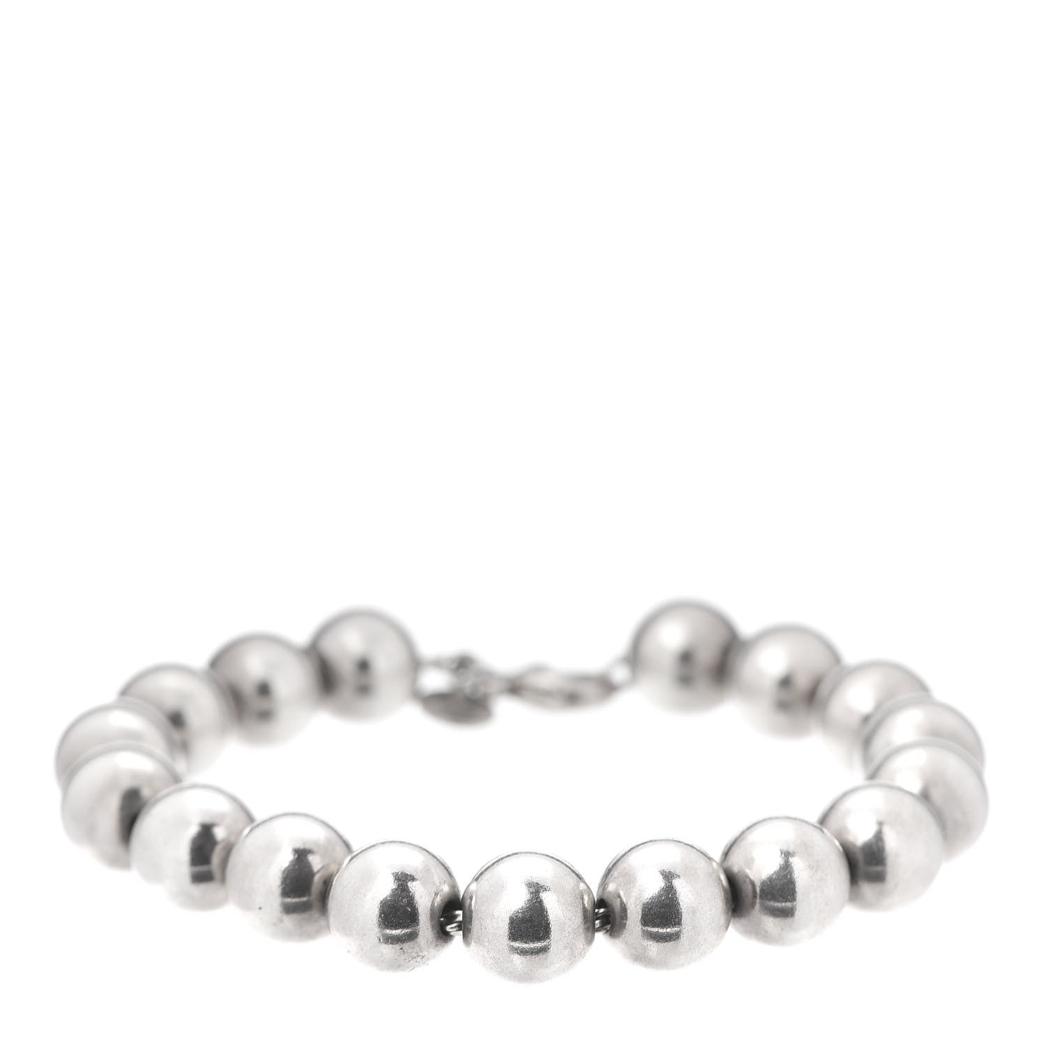 Tiffany Sterling Silver 10mm HardWear Ball Bracelet 1 of 6