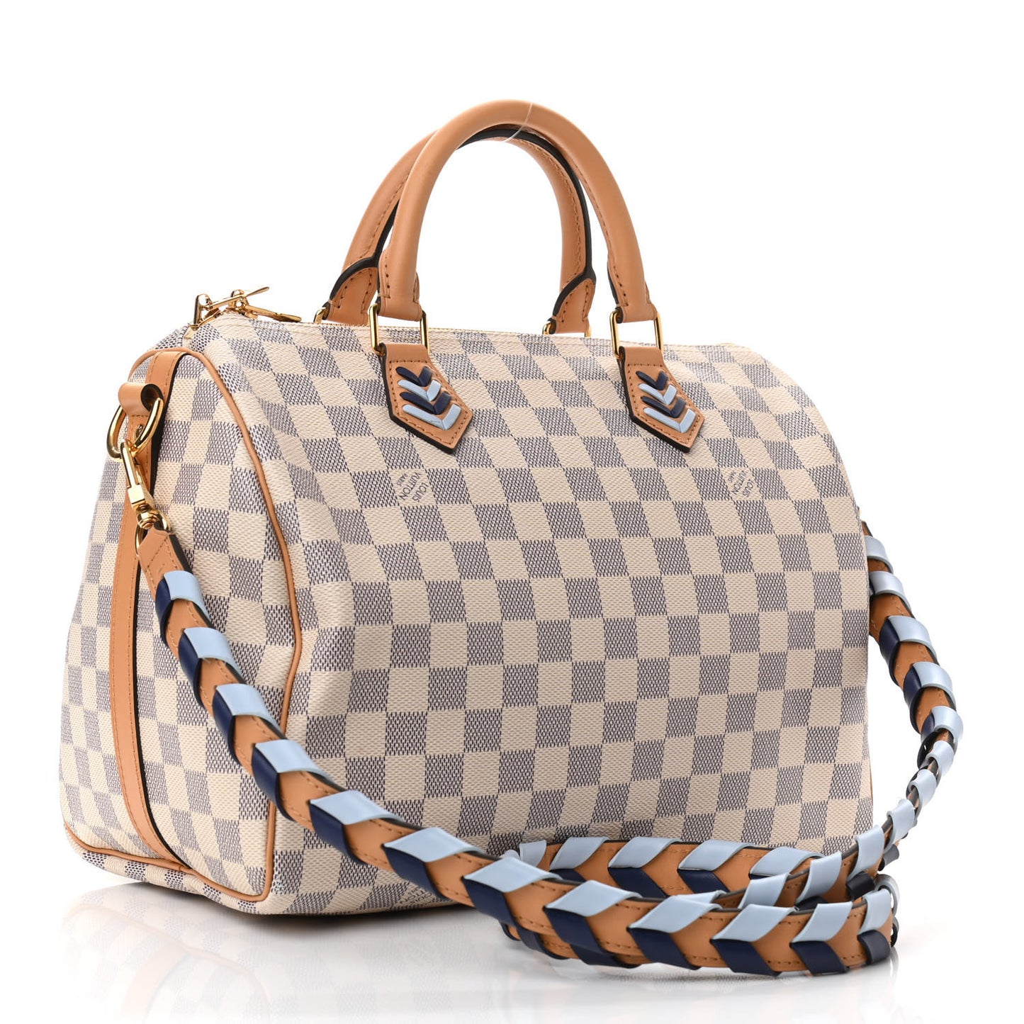 Damier Azur Braided Speedy Bandouliere 30 Blue