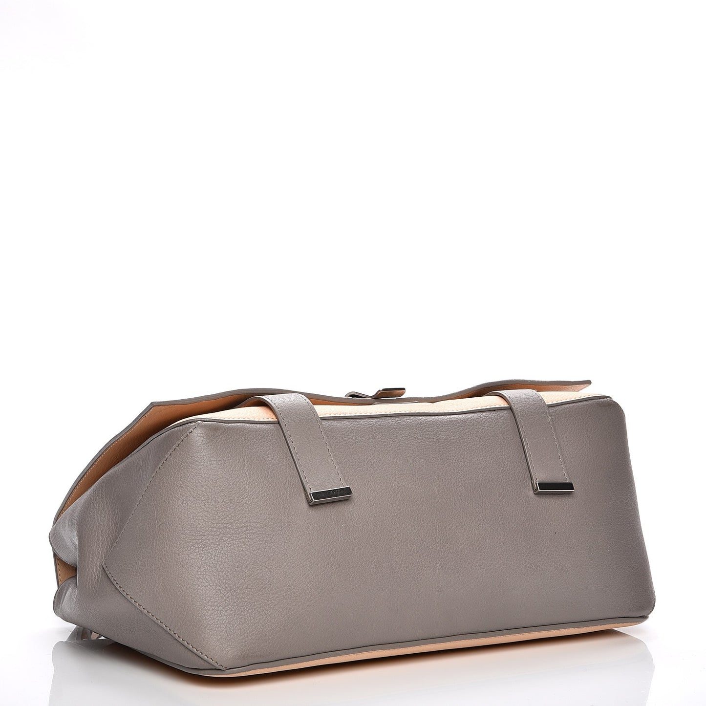 Calfskin Double Sided PS Courier Bag Mushroom