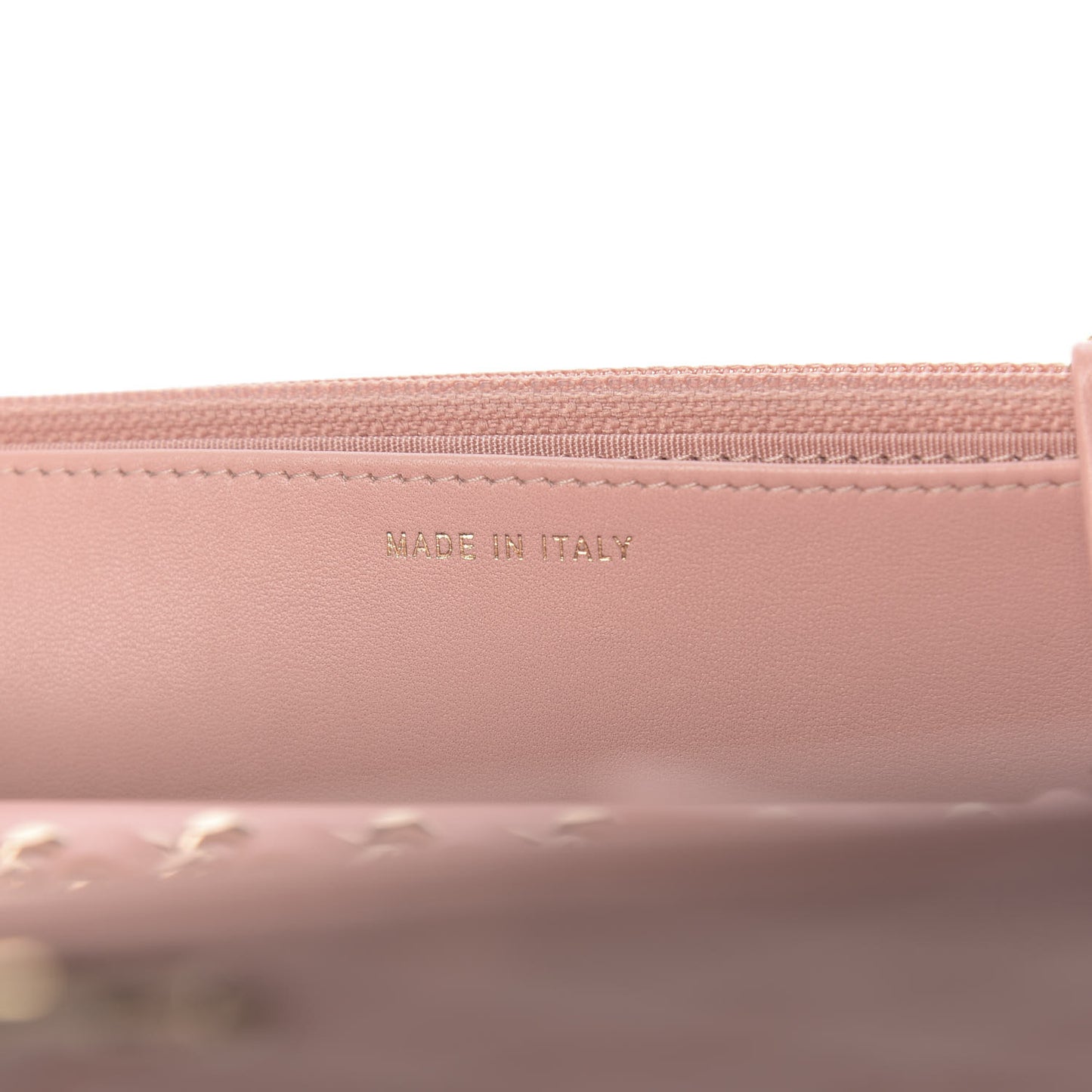 Lambskin Quilted Trendy CC Wallet On Chain WOC Pink
