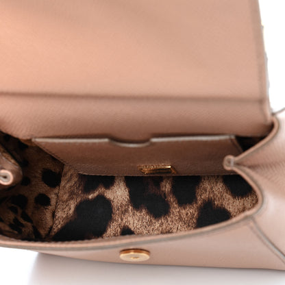 Dolce & Gabbana Dauphine Mini Miss Sicily Satchel Tortora Sand 4 of 7