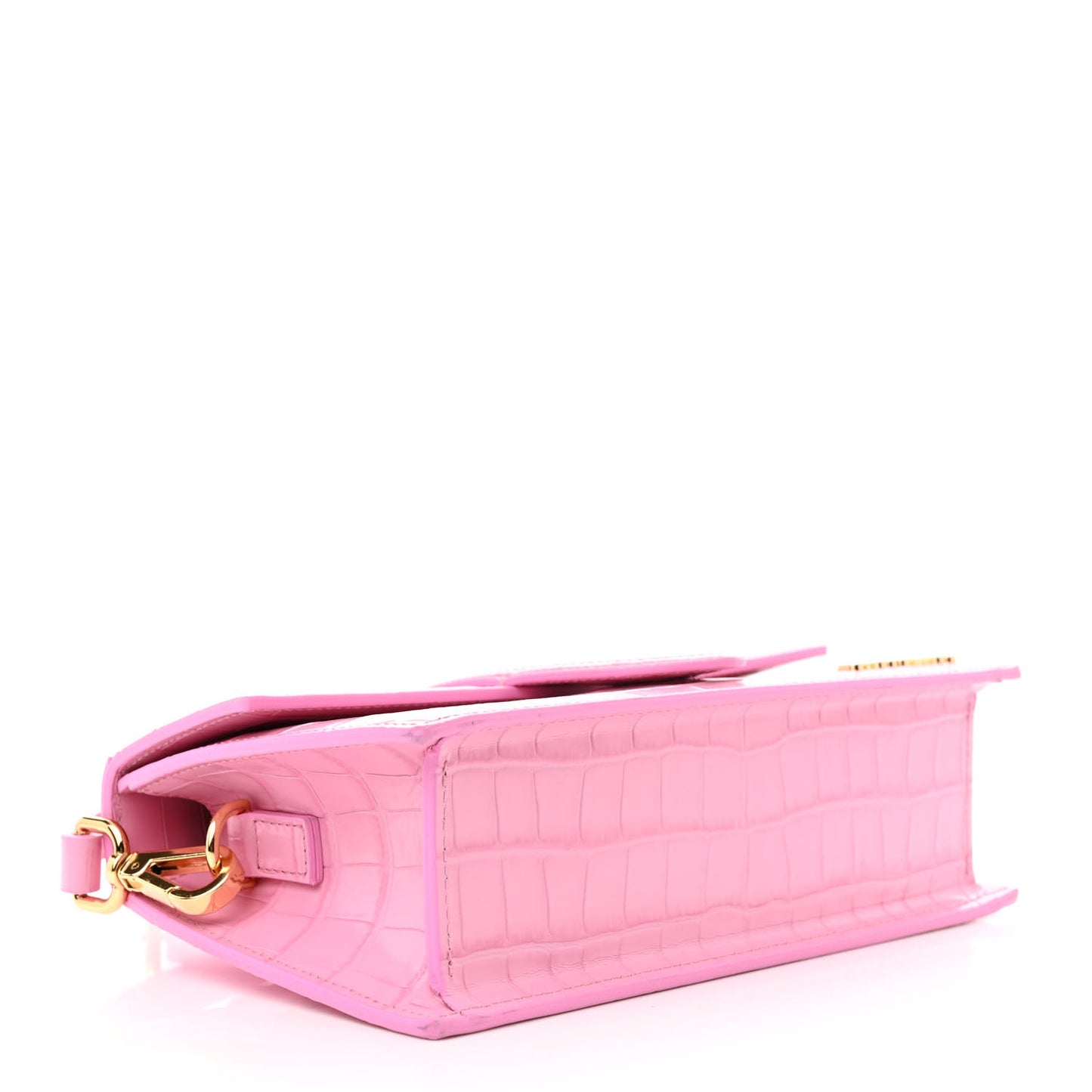 Calfskin Crocodile Embossed Le Grand Bambino Pink
