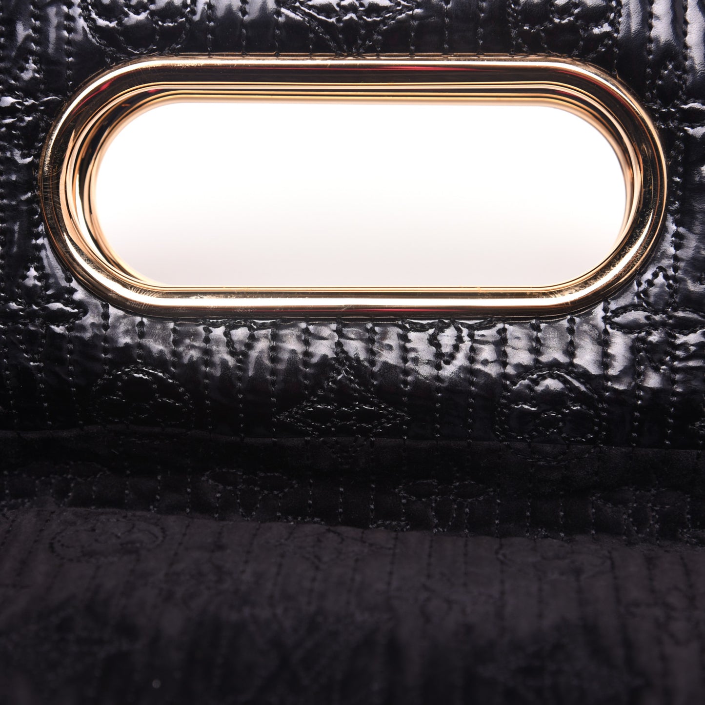 Suede Monogram Motard Afterdark Clutch Black