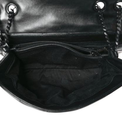 Saint Laurent Calfskin Y Quilted Monogram Monochrome Medium Loulou Chain Satchel Black 5 of 9