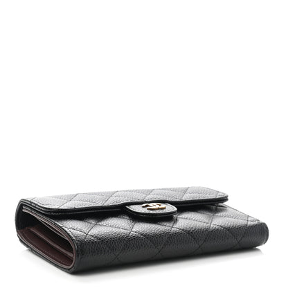 Chanel Caviar Quilted Medium Flap Wallet Black 4 of 9