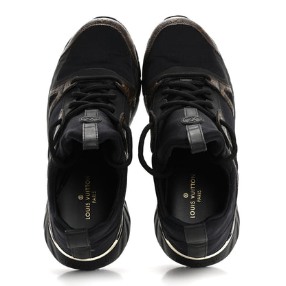 Louis Vuitton Technical Nylon Monogram Rubber Aftergame Sneakers 38.5 Black 2 of 11