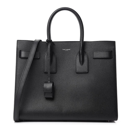 Saint Laurent Grained Calfskin Small Sac De Jour Black 1 of 11