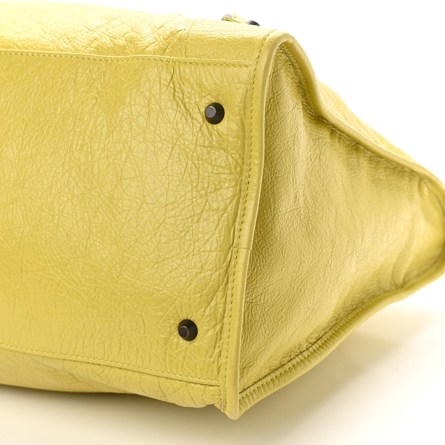 Agneau Classic Hardware Work Jaune Poussin