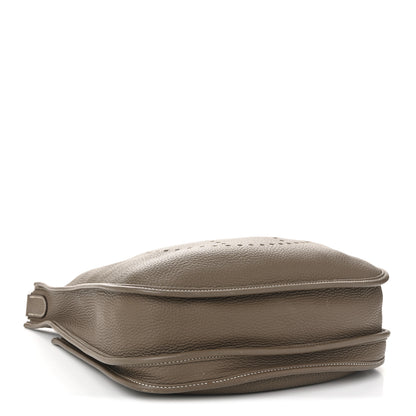 Hermes Taurillon Clemence Evelyne III PM Etoupe 4 of 11