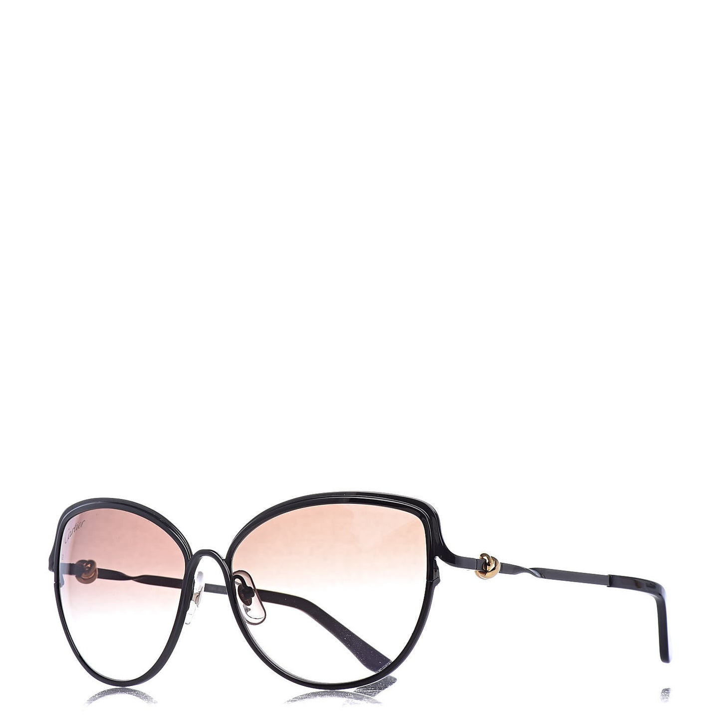 Metal Trinity Sunglasses CT0089S Black Brown
