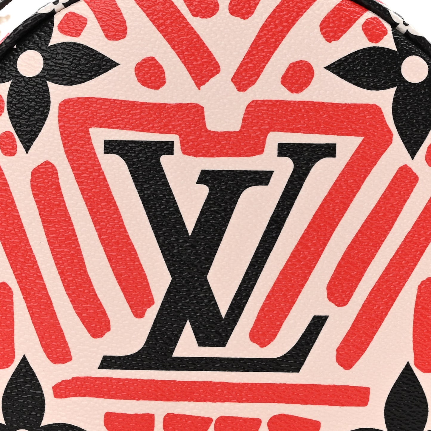 Monogram Giant Crafty Boite Chapeau Souple PM Creme Rouge Black