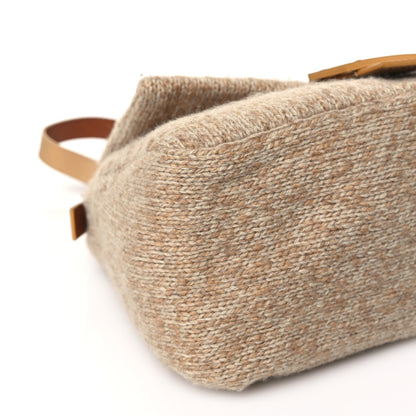 Fendi Wool Mama Baguette Beige 8 of 9