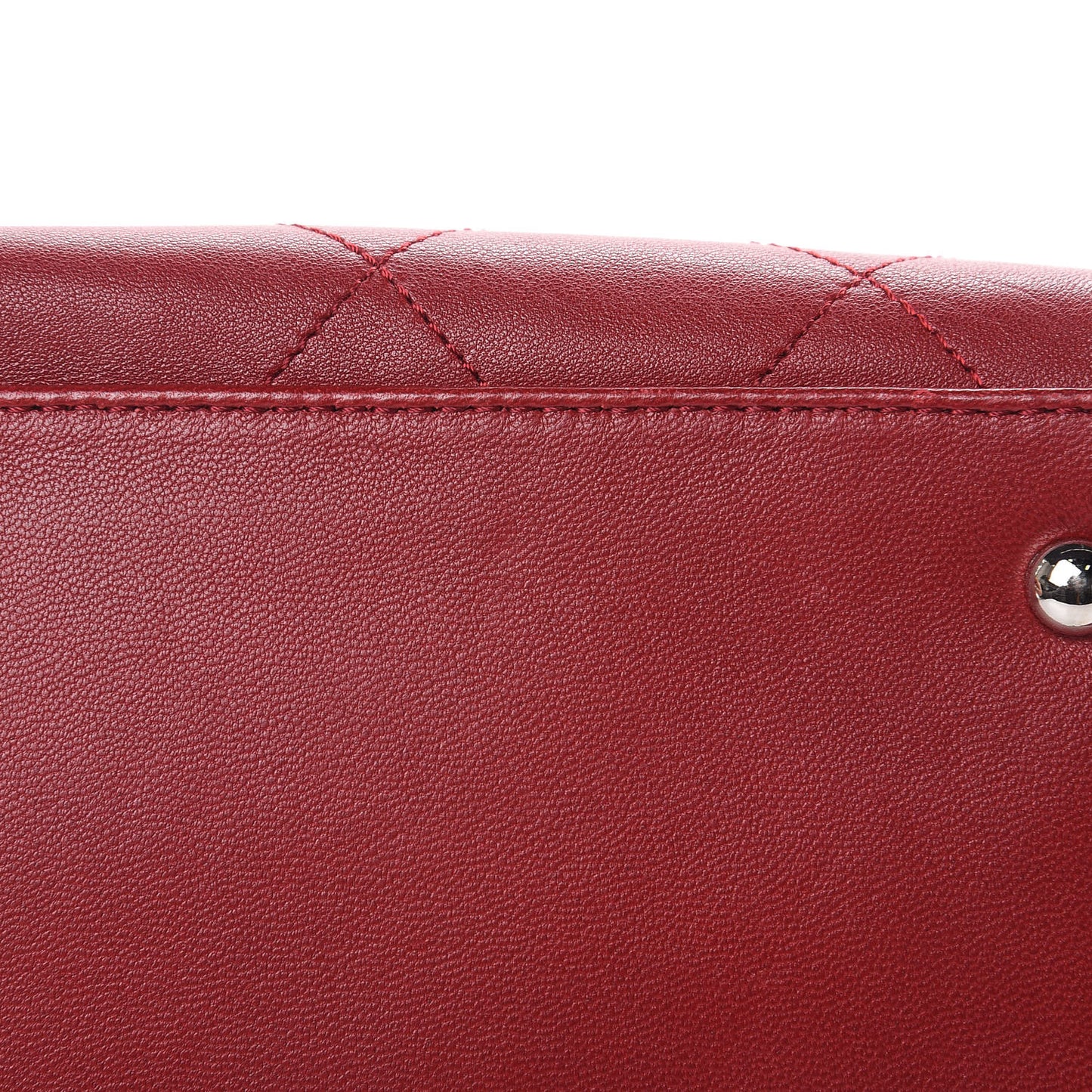 Lambskin Ultimate Soft Frame Bag Red