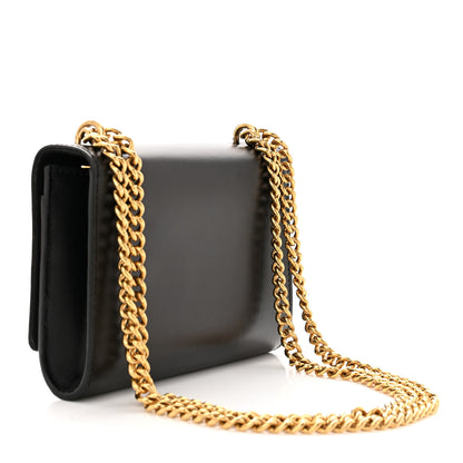 Louis Vuitton Calfskin Chain Louise MM Black 3 of 9