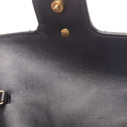 Gucci Calfskin Matelasse Super Mini GG Marmont Shoulder Bag Black 12 of 17