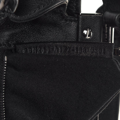 Fendi Vitello Seta Shiny Nappa Pearl Scallopped Studded Mini Peekaboo Iconic Satchel Black 7 of 13