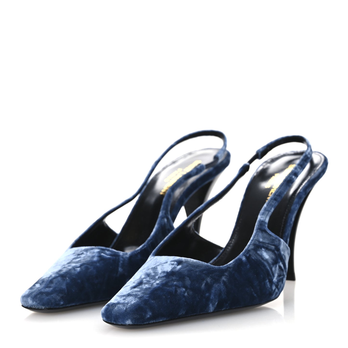 Velluto Mastrop Tom 90 Dream Slingback Pumps 37 Denim
