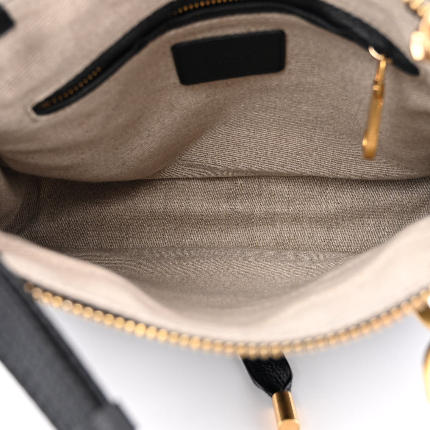 Calfskin Small Marcie Satchel Black