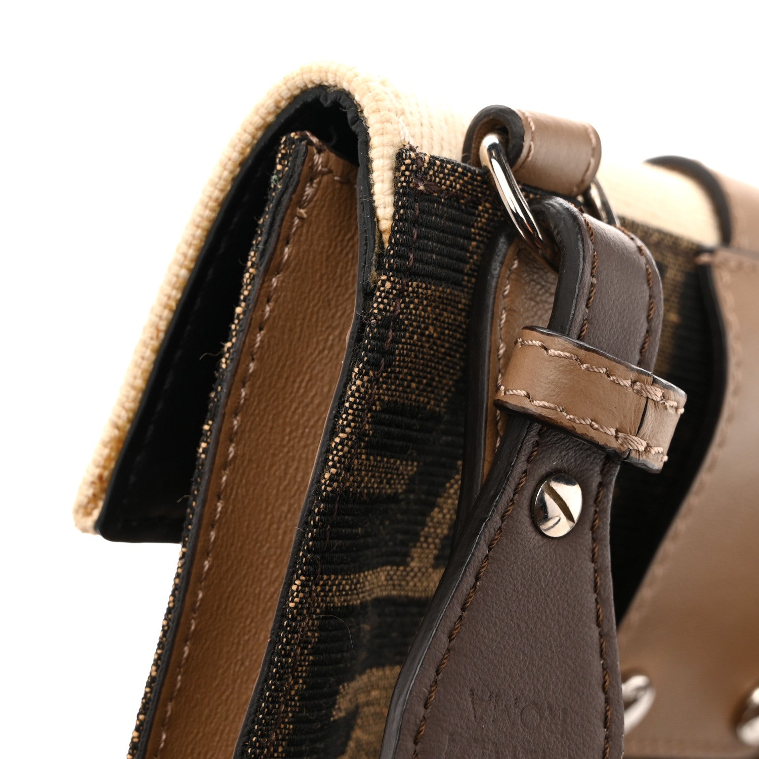 Fendi Fabric Jacquard Canvas Vitello Grace Pequin FF 1974 Baguette Belt Pouch  Tobacco Moro Grezzo Sand 1855788 – FASHIONPHILE