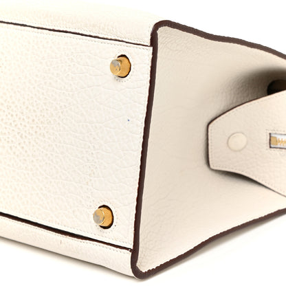 Celine Bullhide Calfskin Medium Ring Bag White 9 of 22