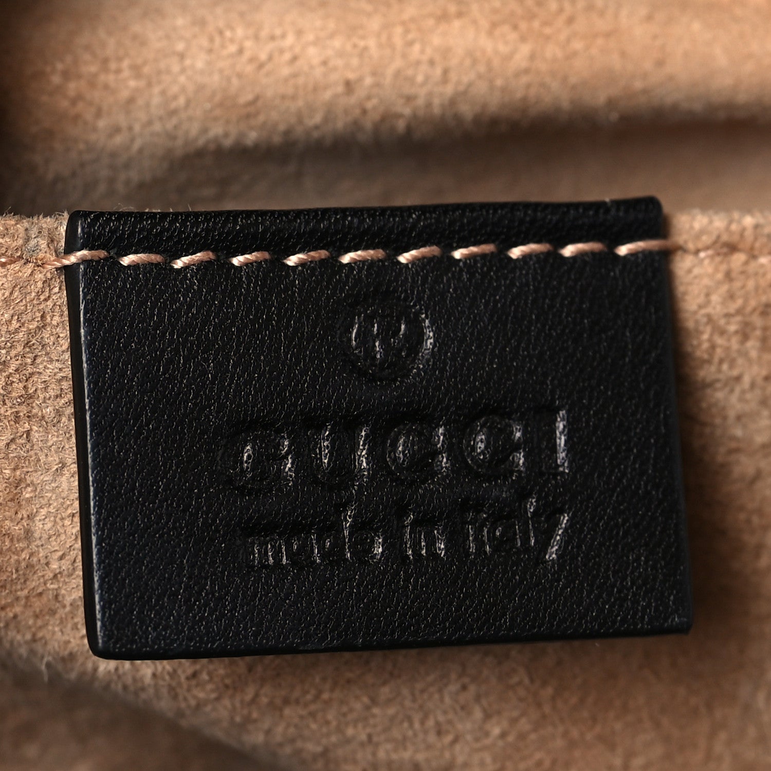 Gucci Calfskin Studded Small Padlock Shoulder Bag Black 6 of 9