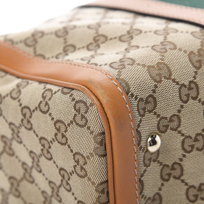 Gucci Monogram Vintage Web Medium Boston Tobacco 9 of 16