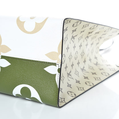 Louis Vuitton Monogram Giant Onthego GM Kaki Beige 9 of 10