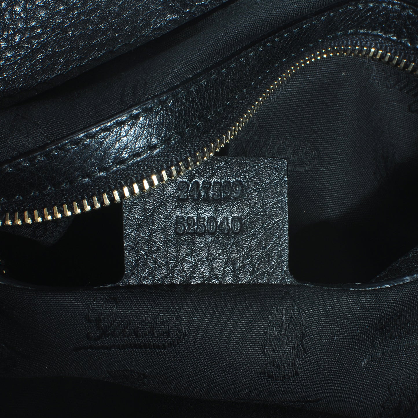 Leather Medium Web Heritage Shoulder Bag Black