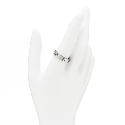 Cartier 18K White Gold 5.5mm LOVE Ring 61 9.5 2 of 4
