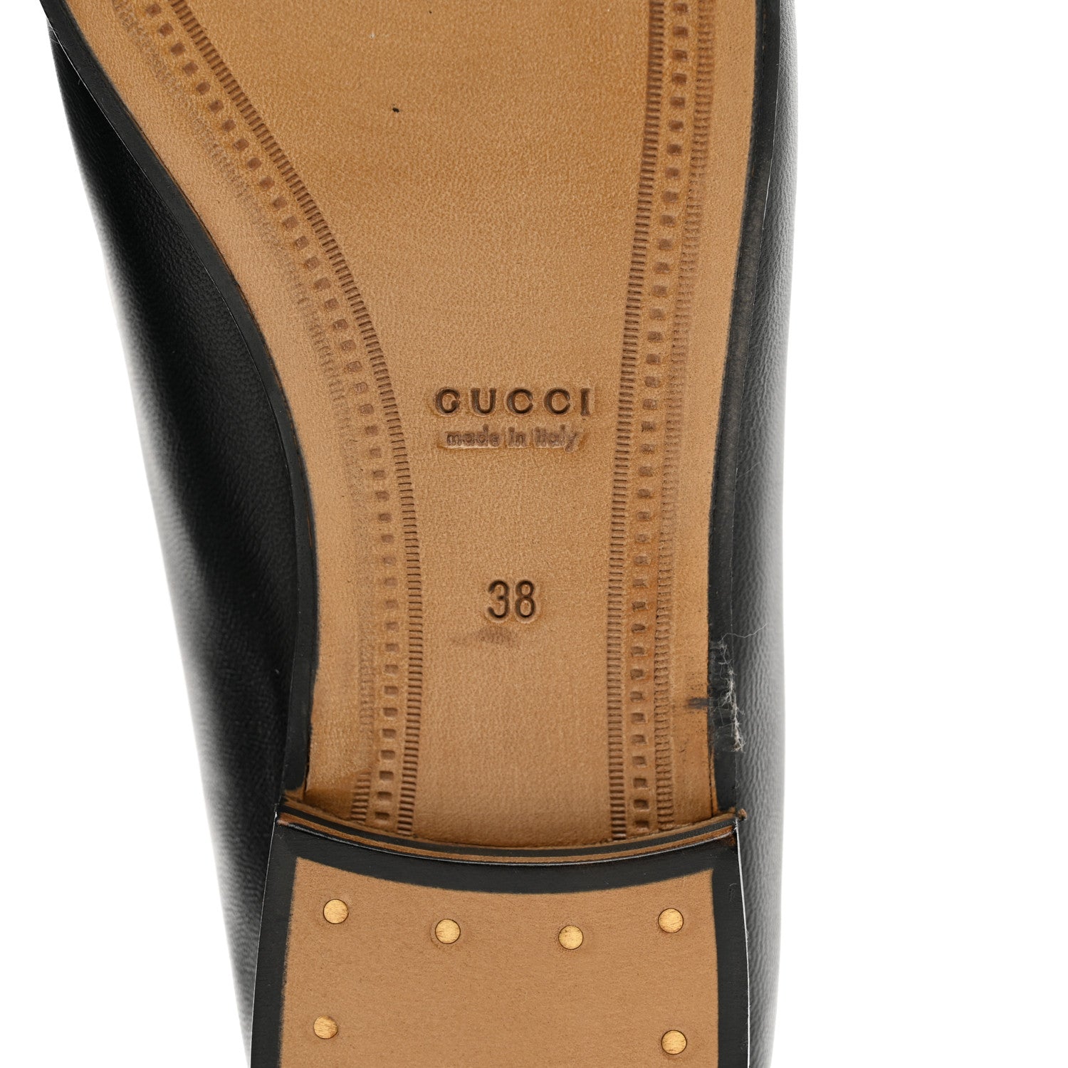 Gucci Lambskin Womens Brixton Horsebit Loafers 38 Black 6 of 8