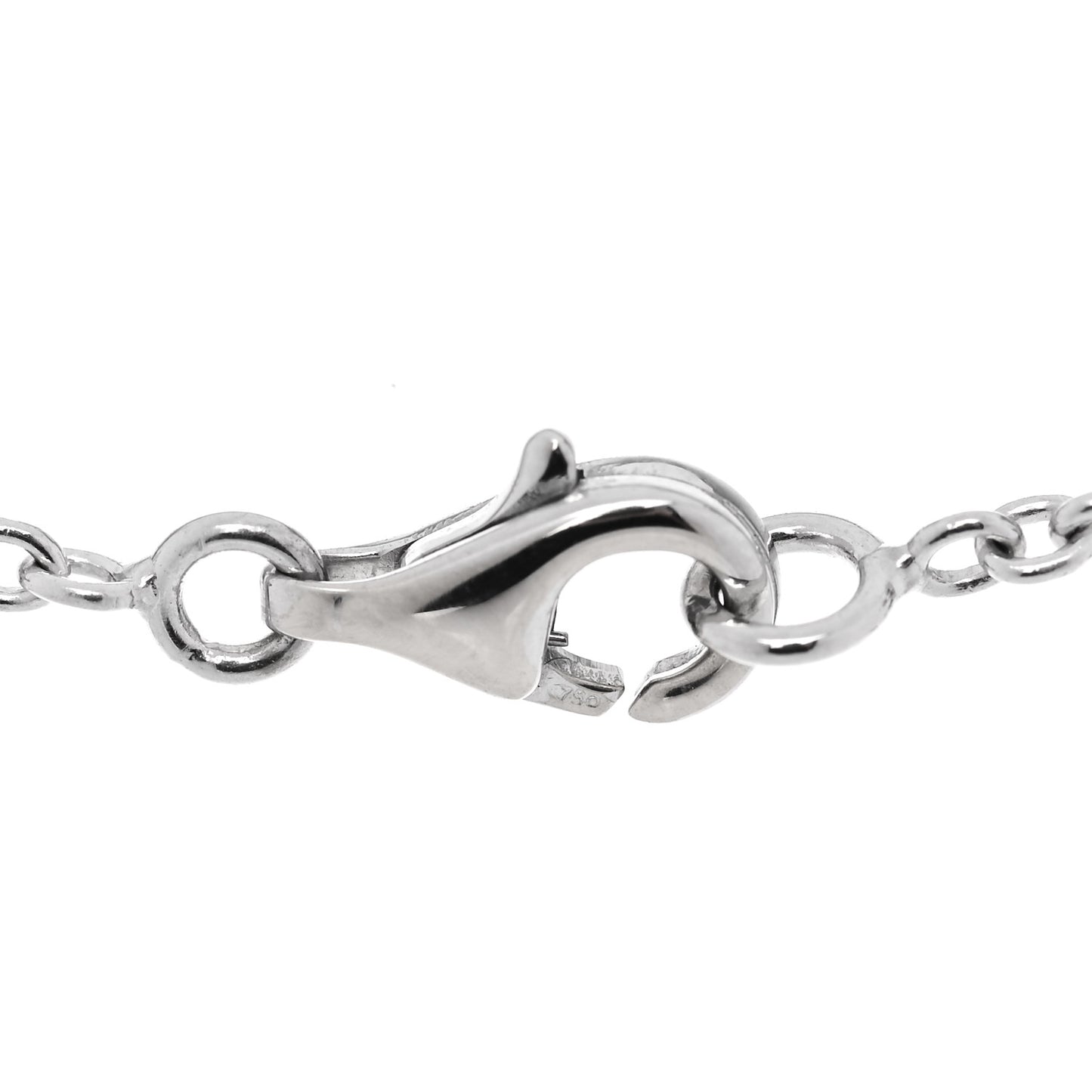 18K White Gold Interlocking LOVE Necklace