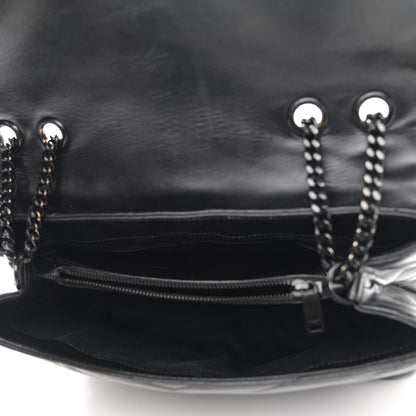 Saint Laurent Calfskin Y Quilted Monogram Medium Loulou Chain Satchel Black 5 of 15