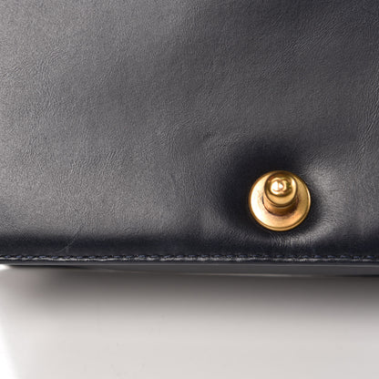 Chanel Calfskin Embossed Small Paris Salzburg Boy Flap Navy 11 of 16