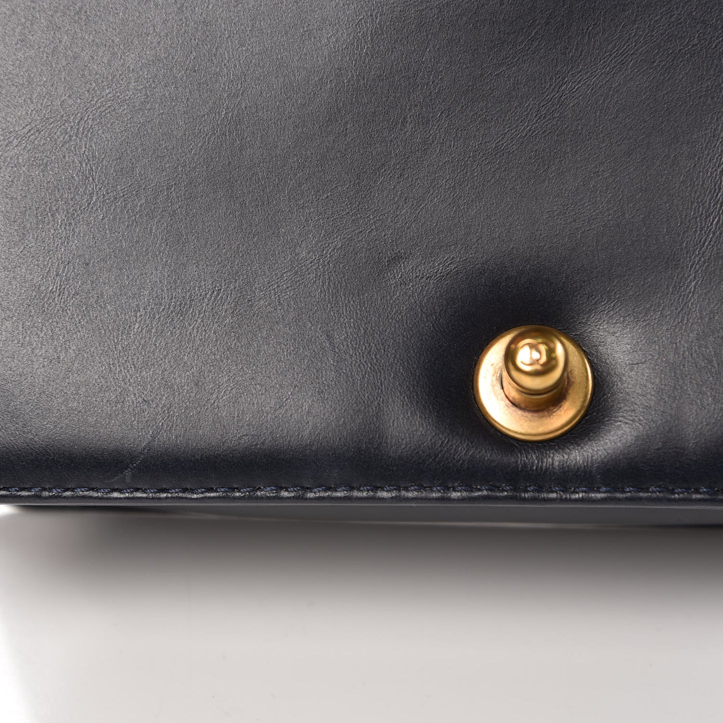 Calfskin Embossed Small Paris Salzburg Boy Flap Navy