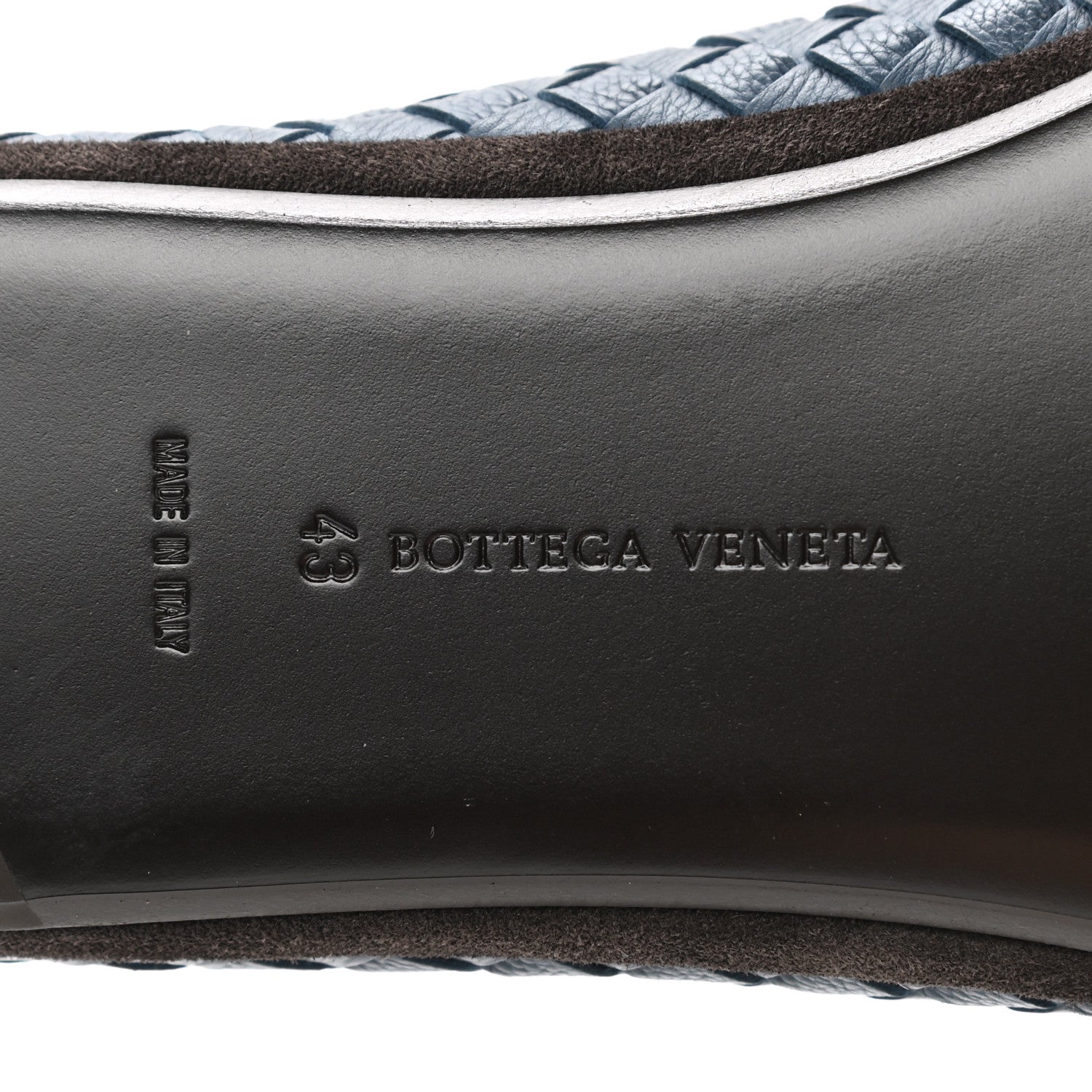 Bottega Veneta Nappa Intrecciato Mens Loafers 43 Deep Blue 7 of 7