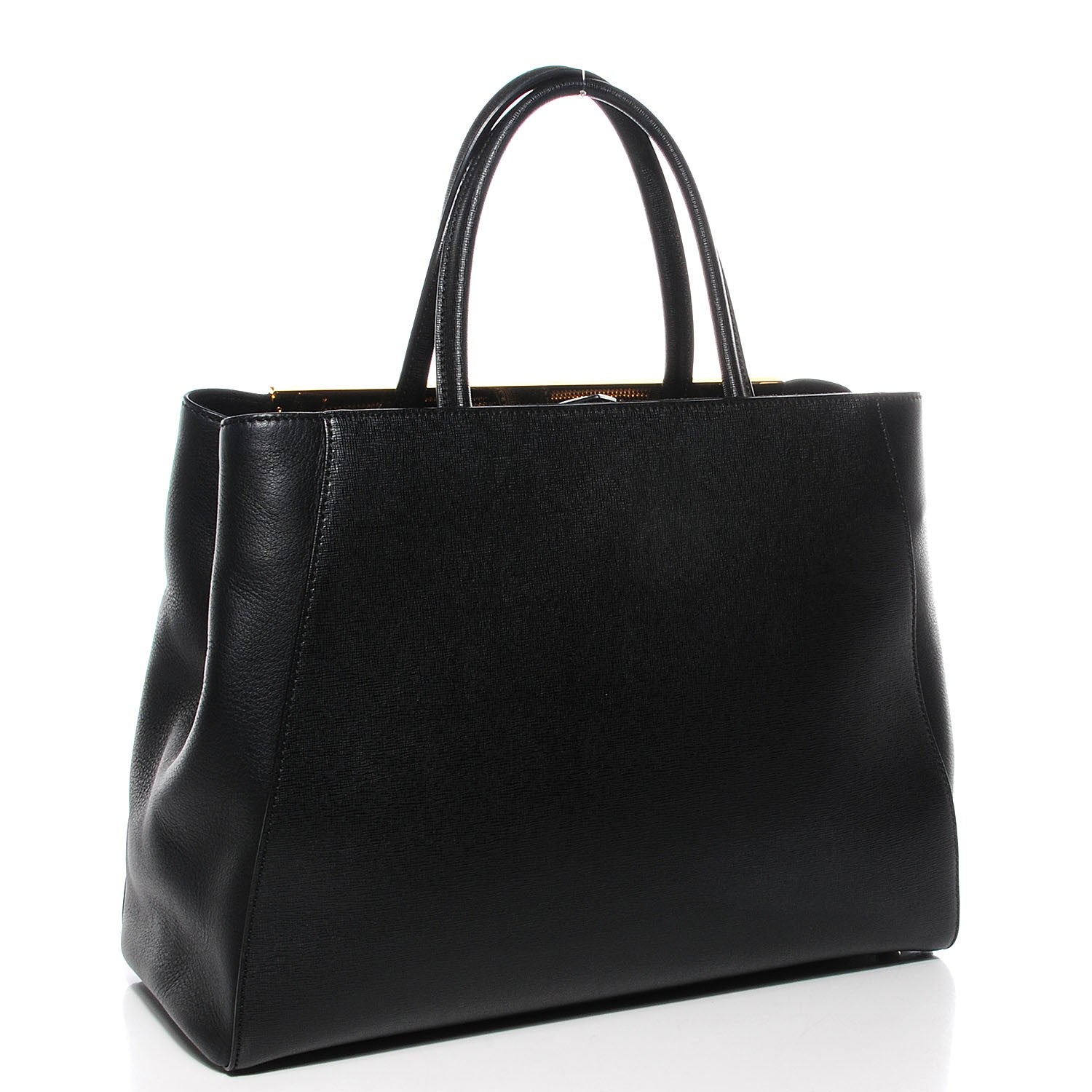 Fendi Vitello Elite Medium 2Jours Tote Black 3 of 13