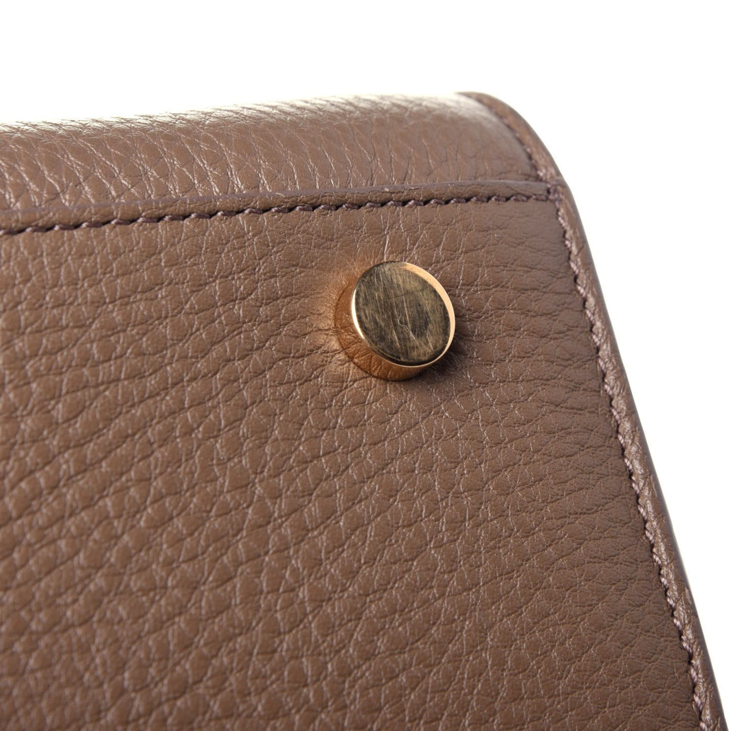 Grained Calfskin Small Sac De Jour Taupe