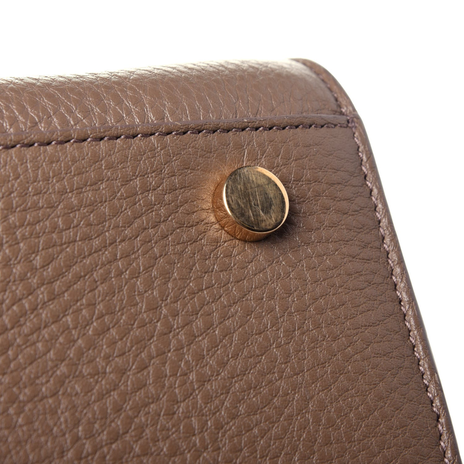 Saint Laurent Grained Calfskin Small Sac De Jour Taupe 11 of 12