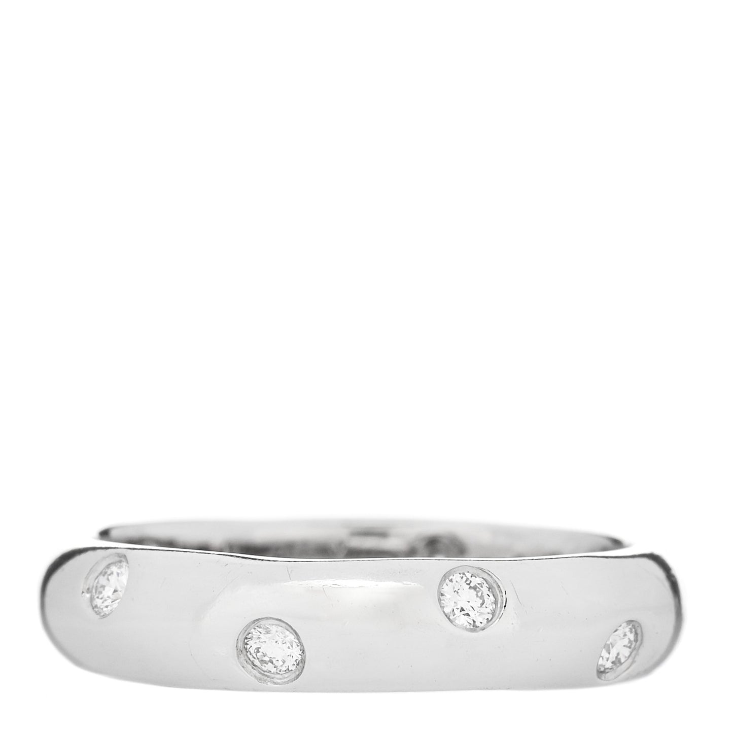Platinum Diamond 4mm Etoile Band Ring 52 6