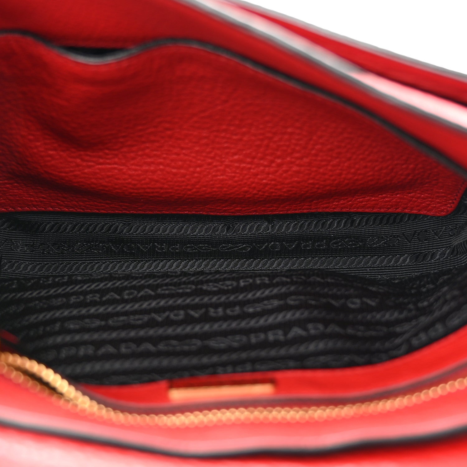 Prada Vitello Daino Messenger Bag Rosso 5 of 11