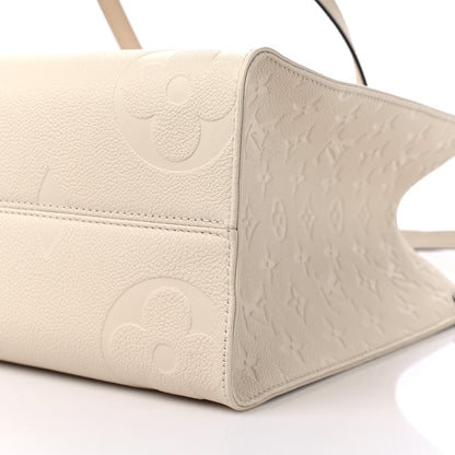 Louis Vuitton Empreinte Monogram Giant Onthego MM Creme 8 of 8
