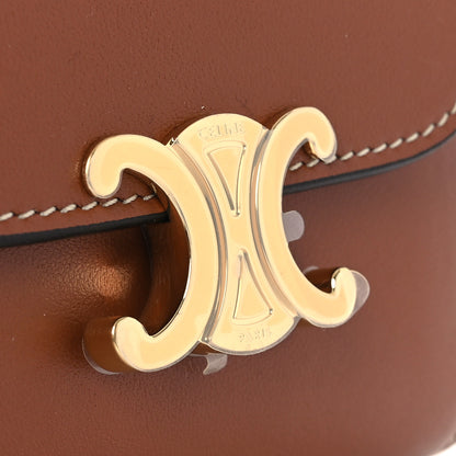 Celine Shiny Smooth Lambskin Small Triomphe Wallet Tan 9 of 9