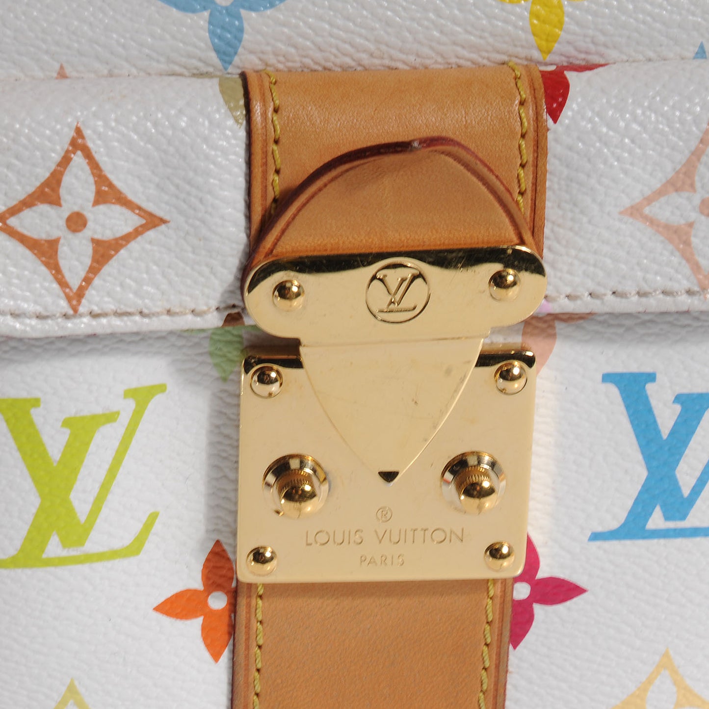 Monogram Multicolor Speedy 30 White