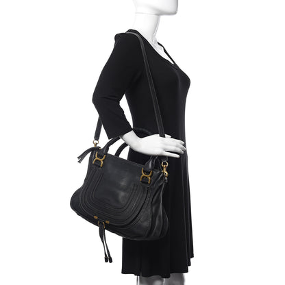 Chloe Calfskin Medium Marcie Satchel Black 2 of 17