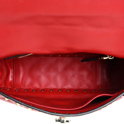 Valentino Garavani Nappa Medium Rockstud Spike Shoulder Bag Rosso Valentino 5 of 12
