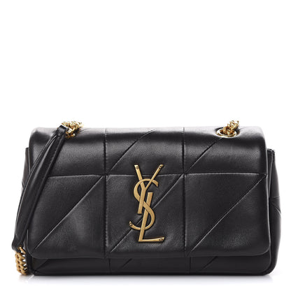 Saint Laurent Lambskin Patchwork Monogram Small Jamie Black 1 of 13