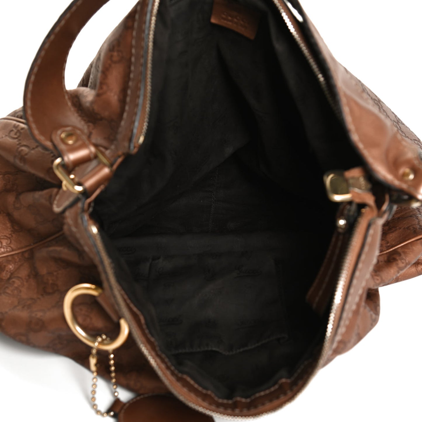 Guccissima Medium Sukey Hobo Bronze