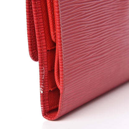 Louis Vuitton Epi Porte Tresor International Wallet Castillan Red 8 of 8