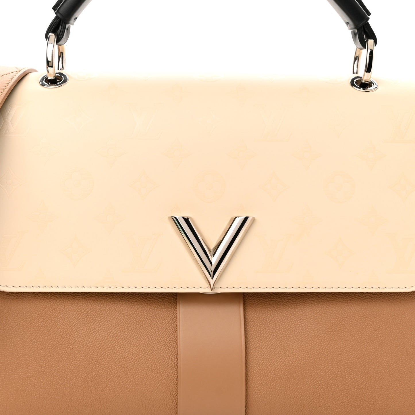 Cuir Plume Ecume Very One Handle Sesame Creme